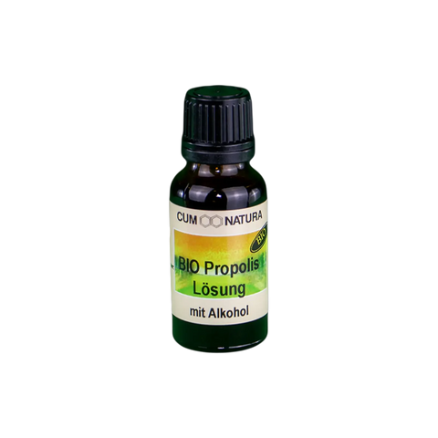 Bio Propolis Lösung mit Alkohol in Tropfflasche, flüssiger Propolis Extrakt zur äußeren Anwendung, Naturprodukt in Braunglasflasche
