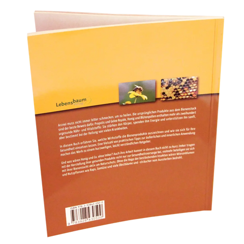 Rückseite des Buches Schätze Ihres Imkers mit Textbeschreibung, Bildern und ISBN-Strichcode